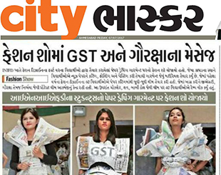 INIFD Ahmedabad – Newspaper Draping Fashion Show