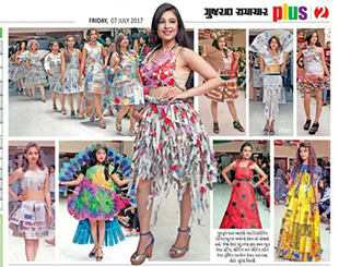 INIFD Ahmedabad – Newspaper Draping Fashion Show