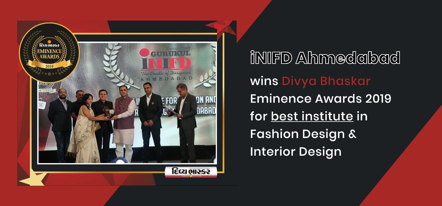 iNIFD Ahmedabad wins Divya Bhaskar Eminence Awards 2019